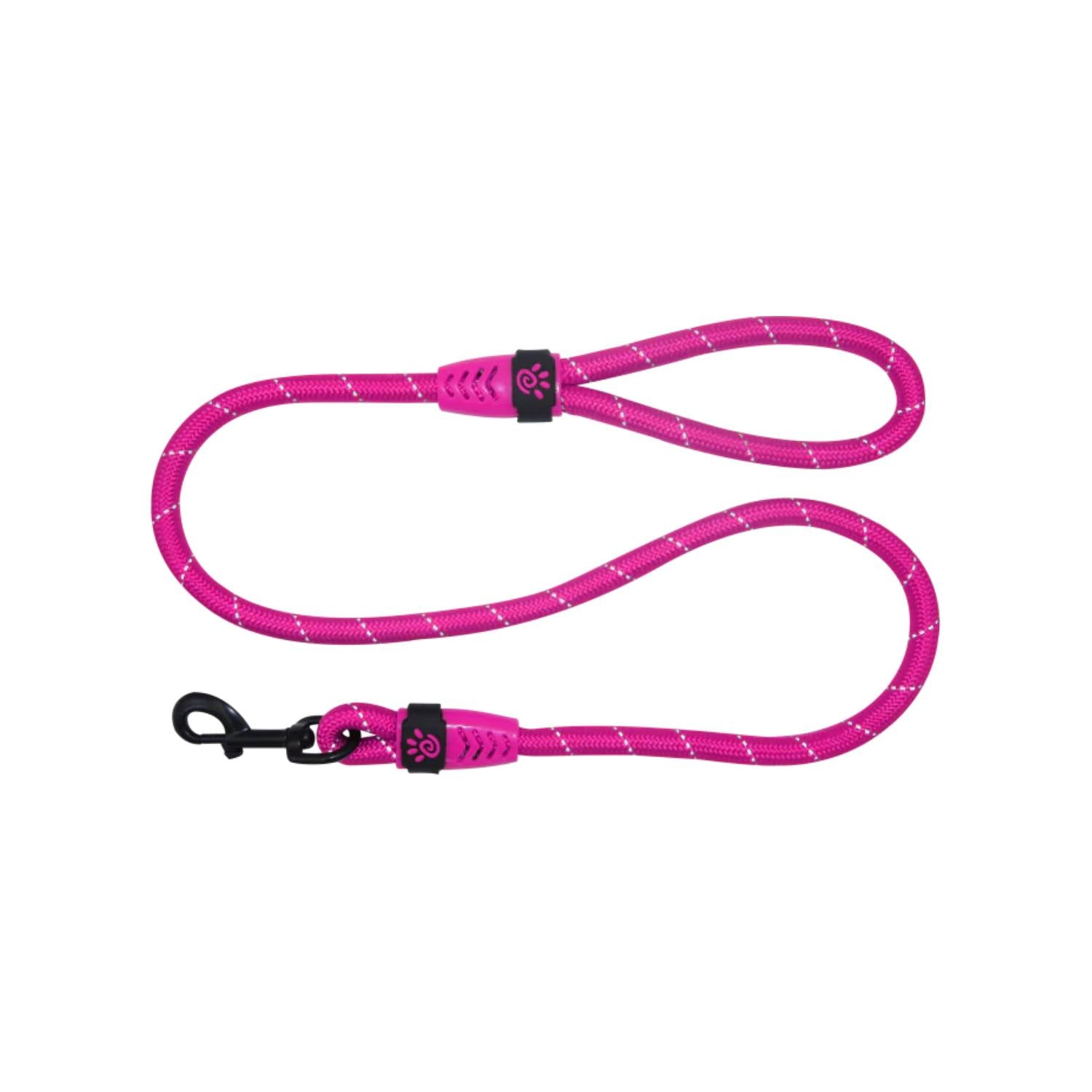 Doco - Reflective Rope Leash With Plastic Encased Handle Loop (1/2" Width) - 4Ft - Large