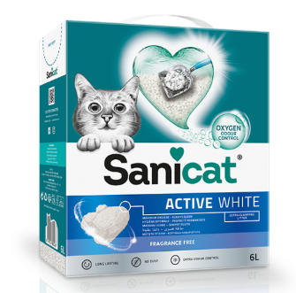 Active White Fragrance Free Cat Litter - Clumping
