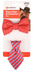Flamingo Badger & Bow Tie Dog Collar Accessories - Red