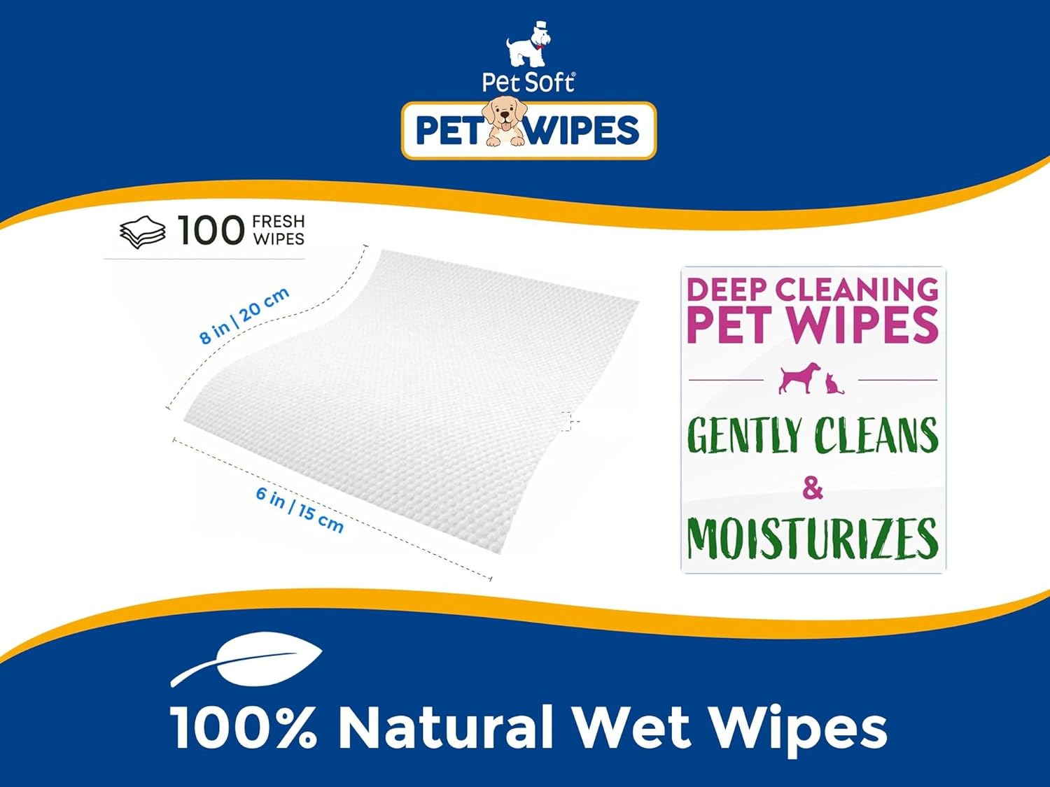 PL - Pet Soft Pet Wipes 100 Sheets