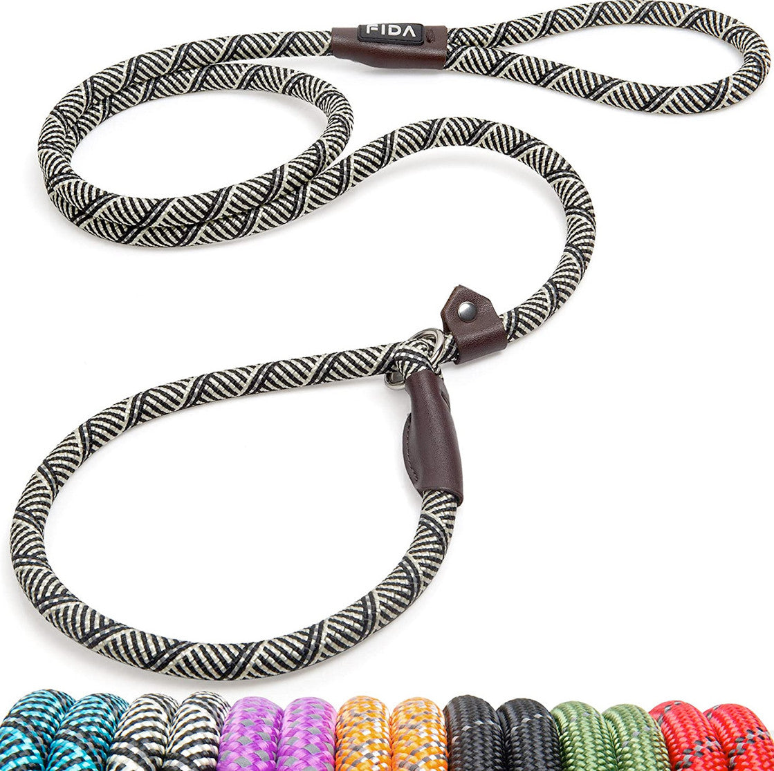 Fida Durable Slip Lead Dog Leash / Training Leash(6Ft Length, 1/2" Thick Rope)