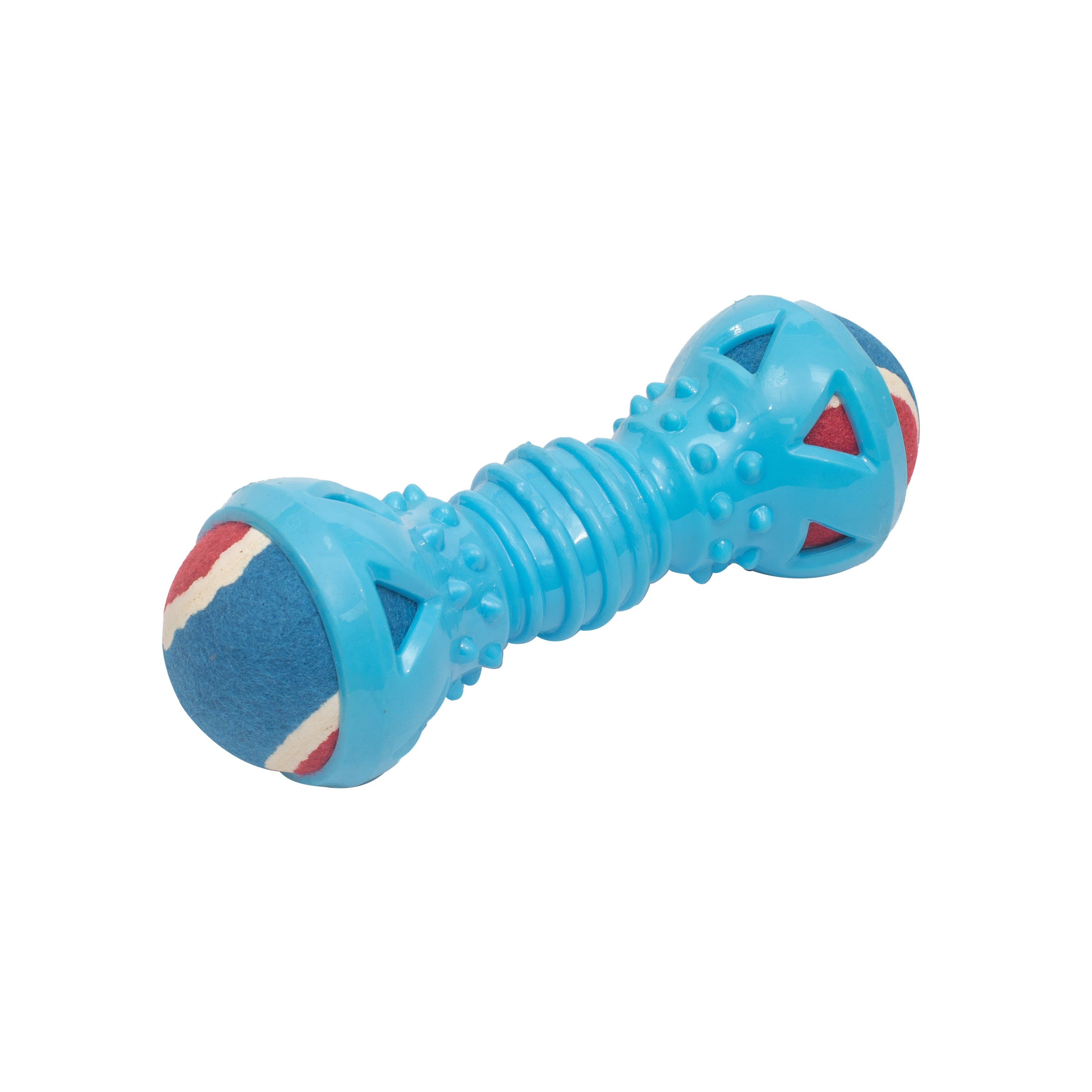 Fetch & Chew Dumbbell: Interactive Fun with Detachable Balls