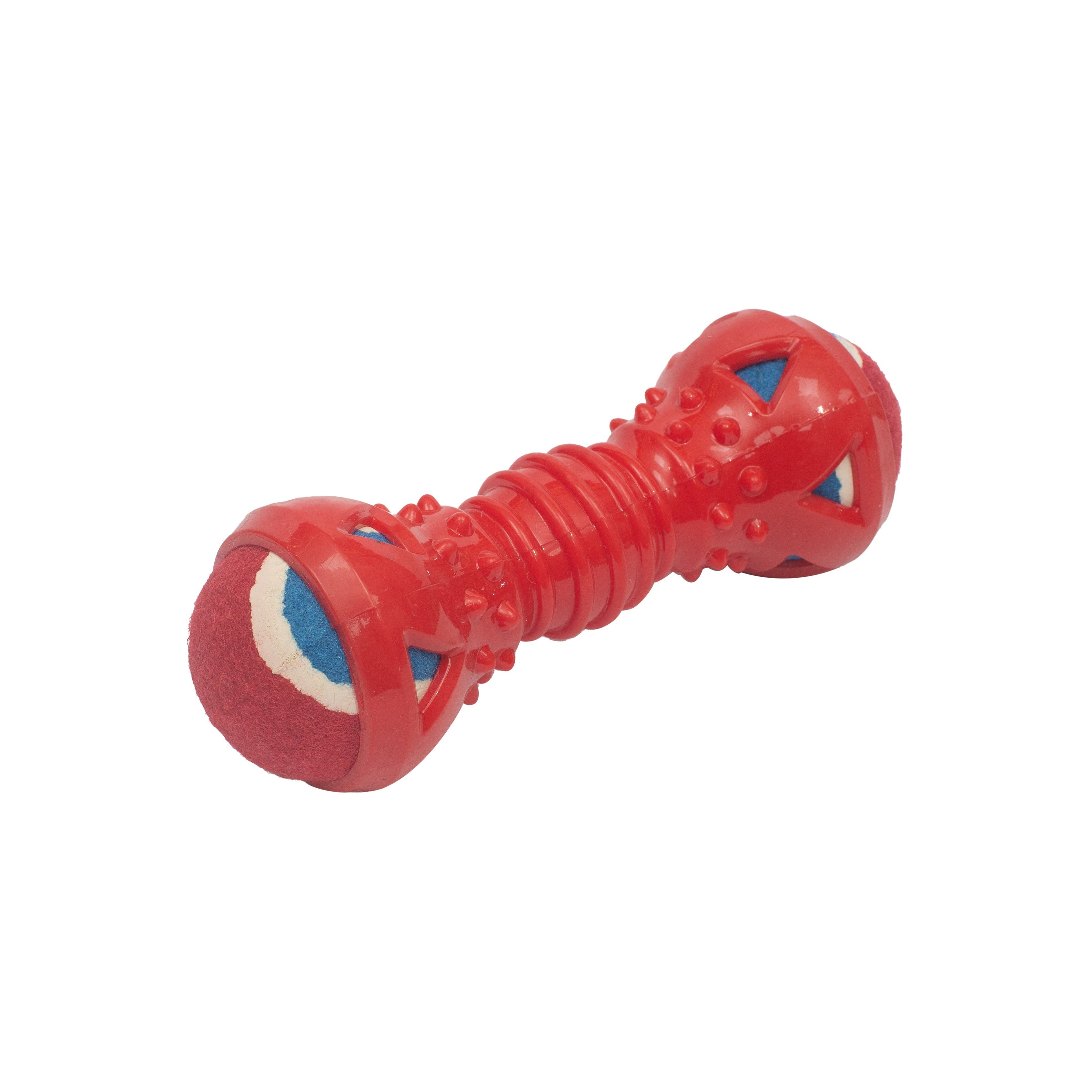 Fetch & Chew Dumbbell: Interactive Fun with Detachable Balls