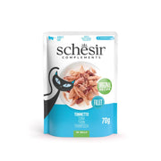 Schesir - Complements Cat Wet Food in Jelly Pouch, Tuna - 70 G