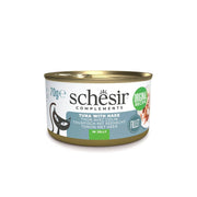 Schesir - Complements Cat Wet Food in Jelly Can- Tuna With Hake - 70 G