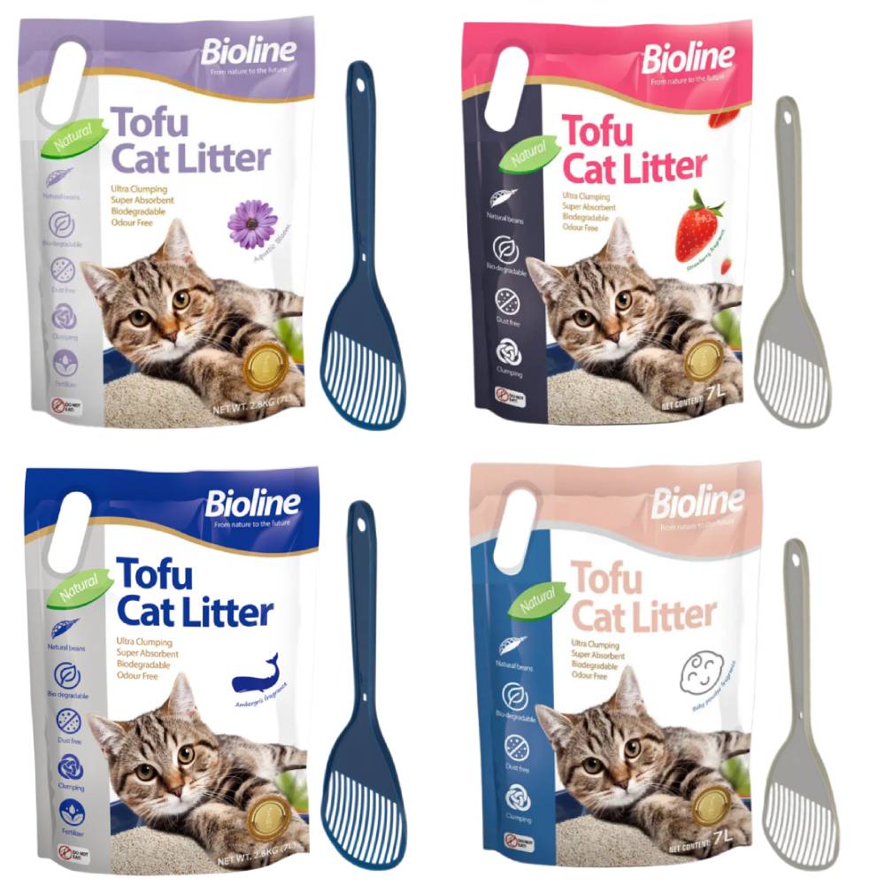 Bioline - Tofu Cat Litter 7L + Moderna Cat Litter Scoop
