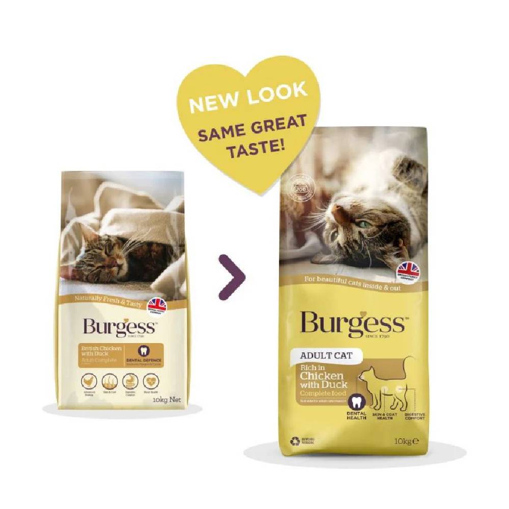 Burgess - Adult Chicken & Duck Cat Dry Food 1.5kg
