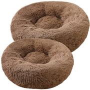 Coco Kindi - Soft Plush Round Bed - Coffee