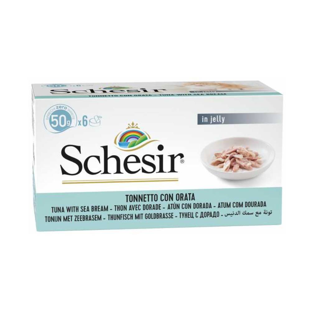 Schesir - Cat Multipack Can Tuna with Seabream - 6x50g