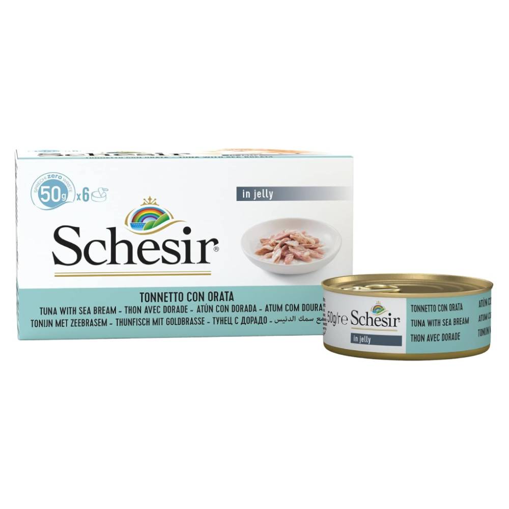 Schesir - Cat Multipack Can Tuna with Seabream - 6x50g