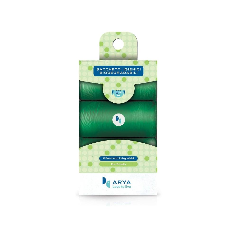 Arya - Poo Bags Refill Biodegradable (3 X 15 Bags)