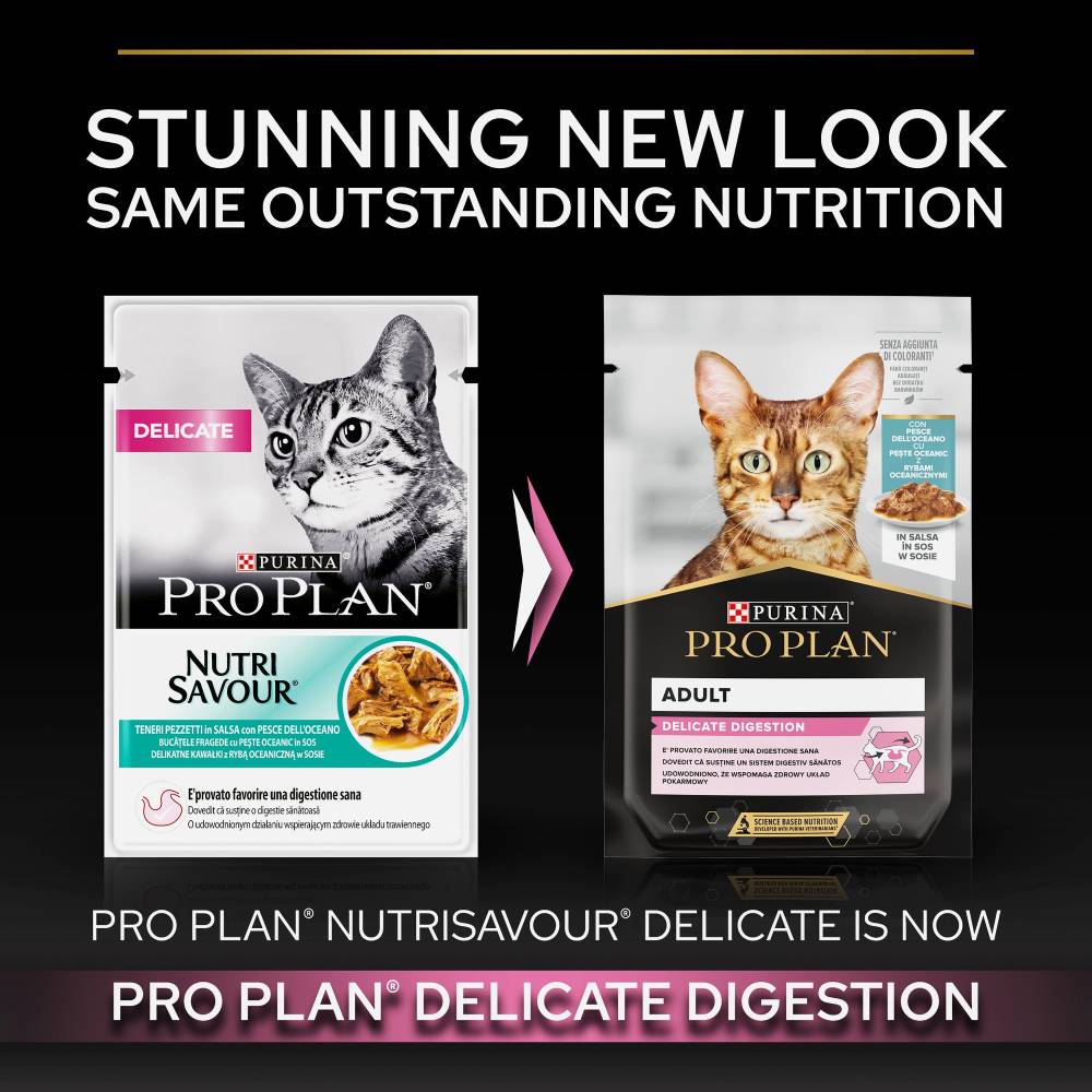 Pro Plan - Delicate Cat Gig Ofish 85G
