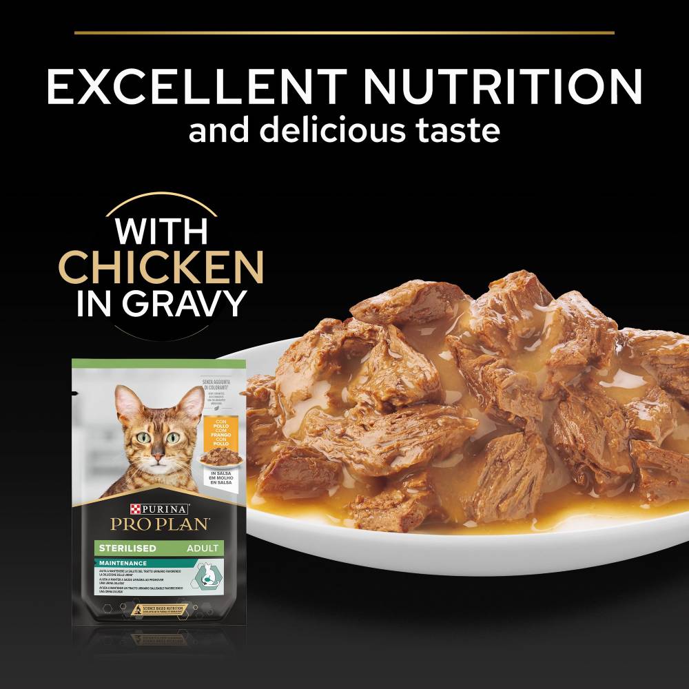 Pro Plan - Sterilised Cat Gig Chicken 85G