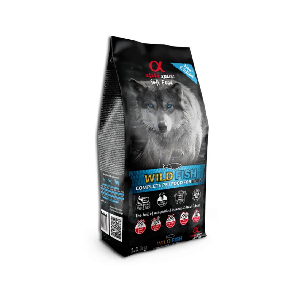 Alpha Spirit - Soft Food for Adult Dogs - WILD FISH