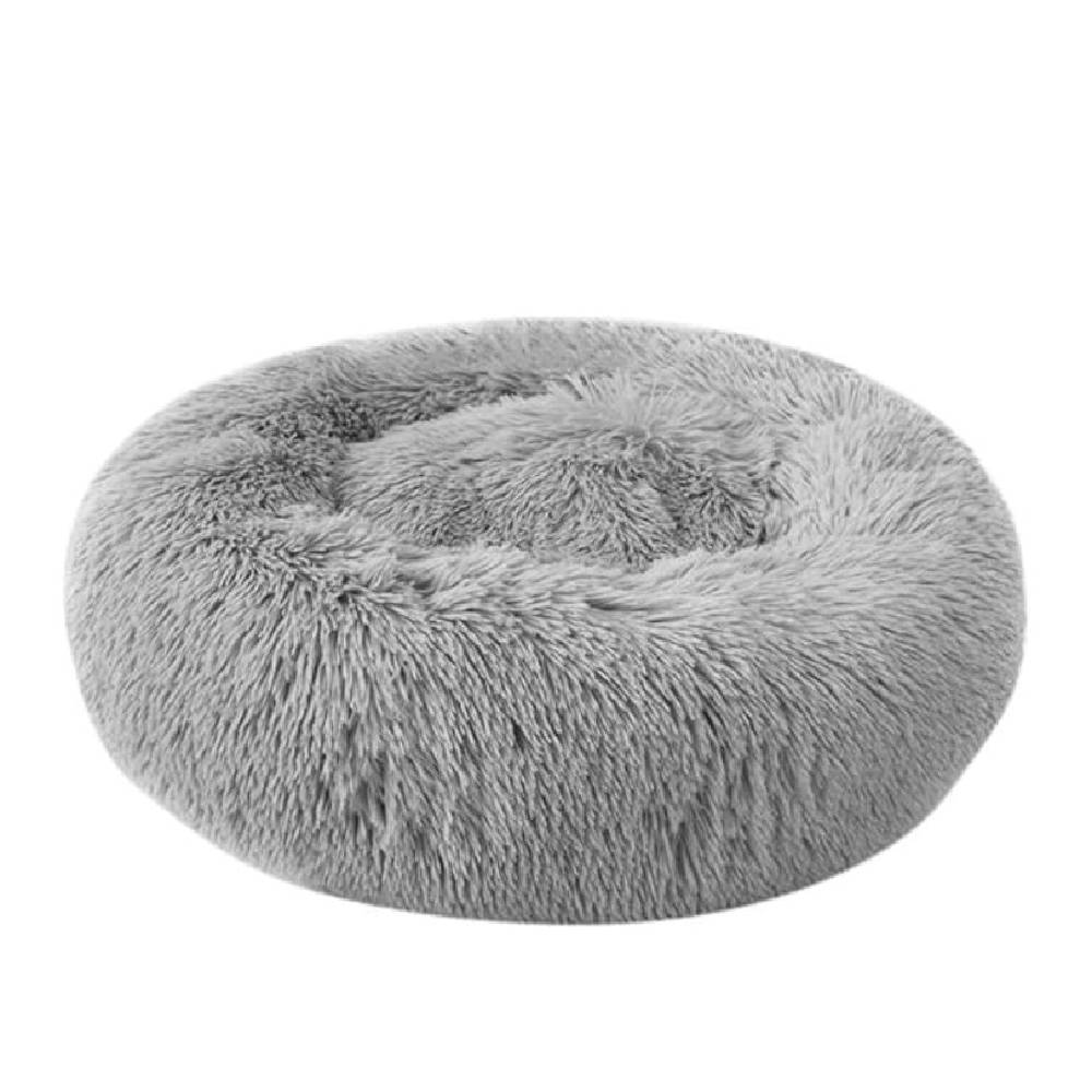 Coco Kindi - Soft Plush Round Bed 70cm - Grey