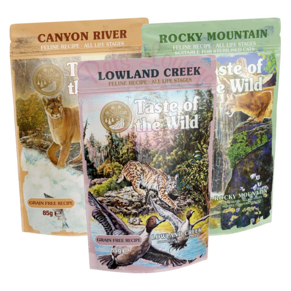 Taste of the Wild Cat Pouch Chunks in Gravy 85g | Grain-Free | Pets Lounge  UAE