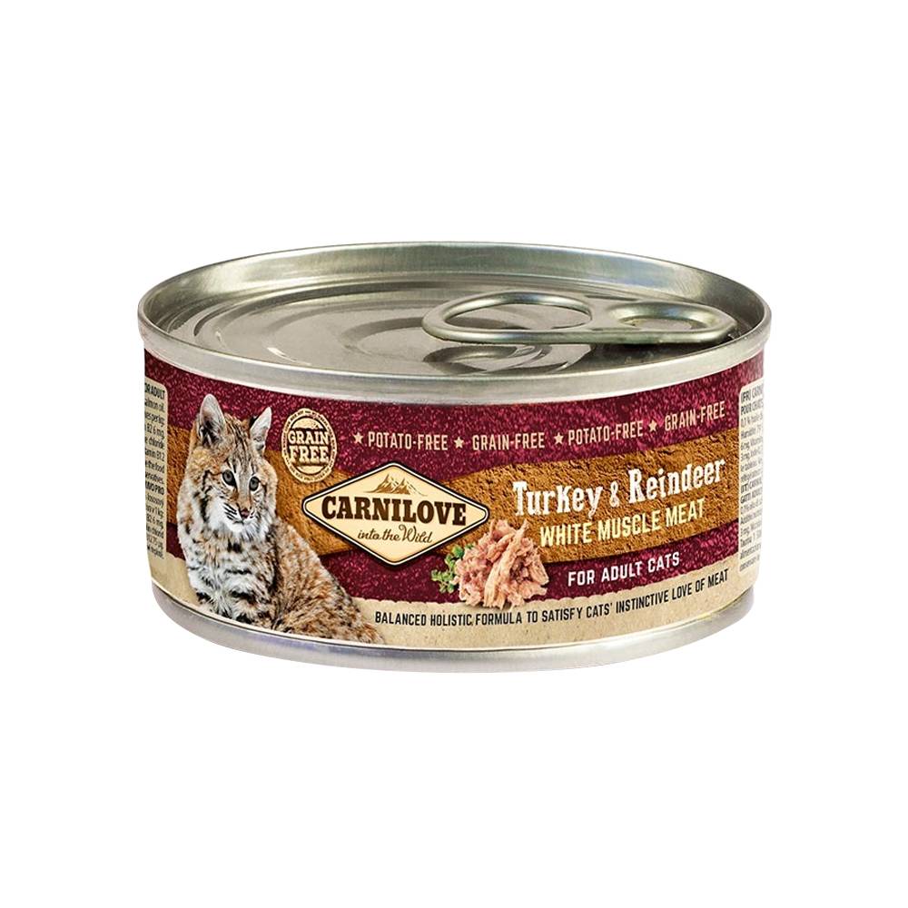 Carnilove - Turkey & Reindeer for Adult Cats 100g