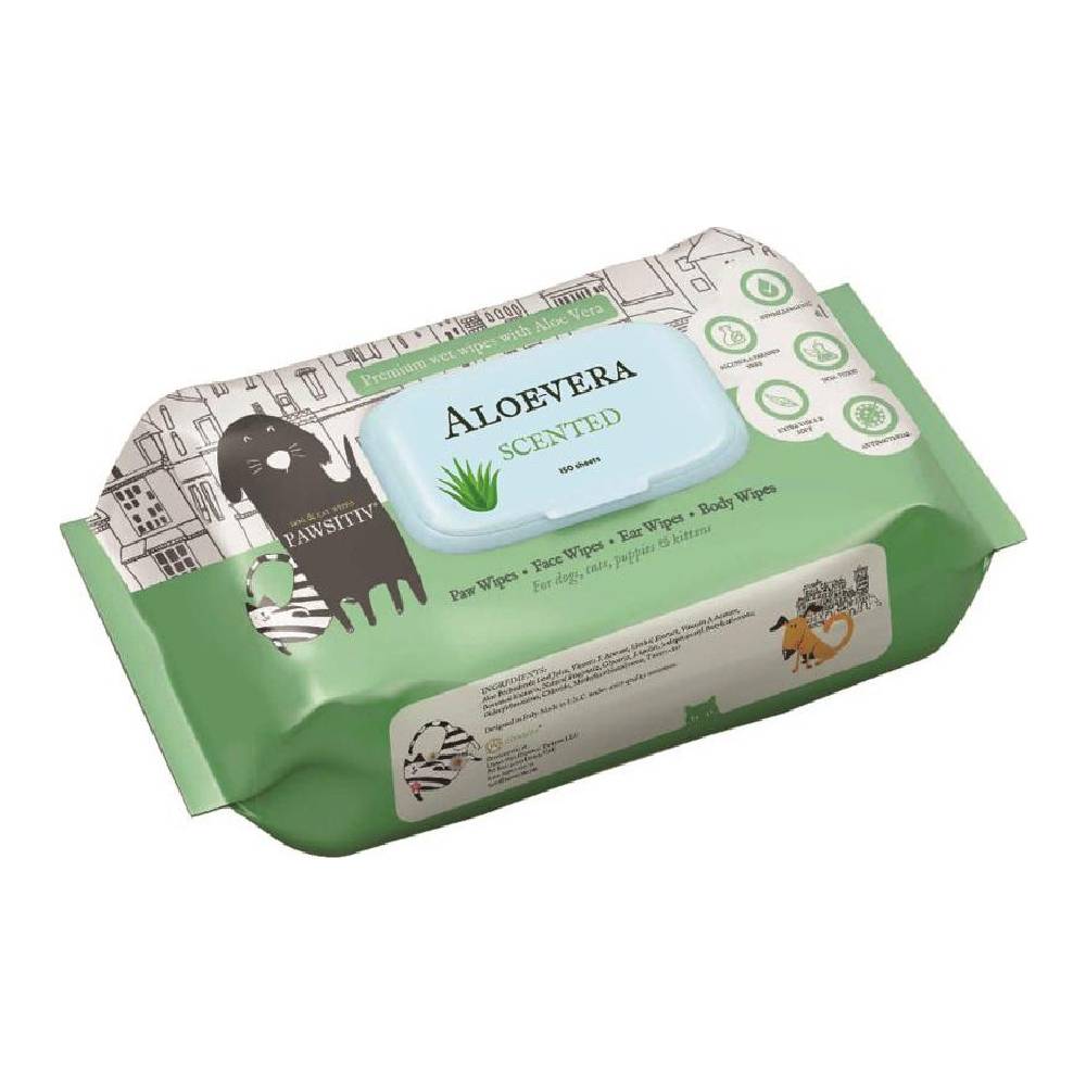 Pawsitiv - Pet Wipes, 150 sheets