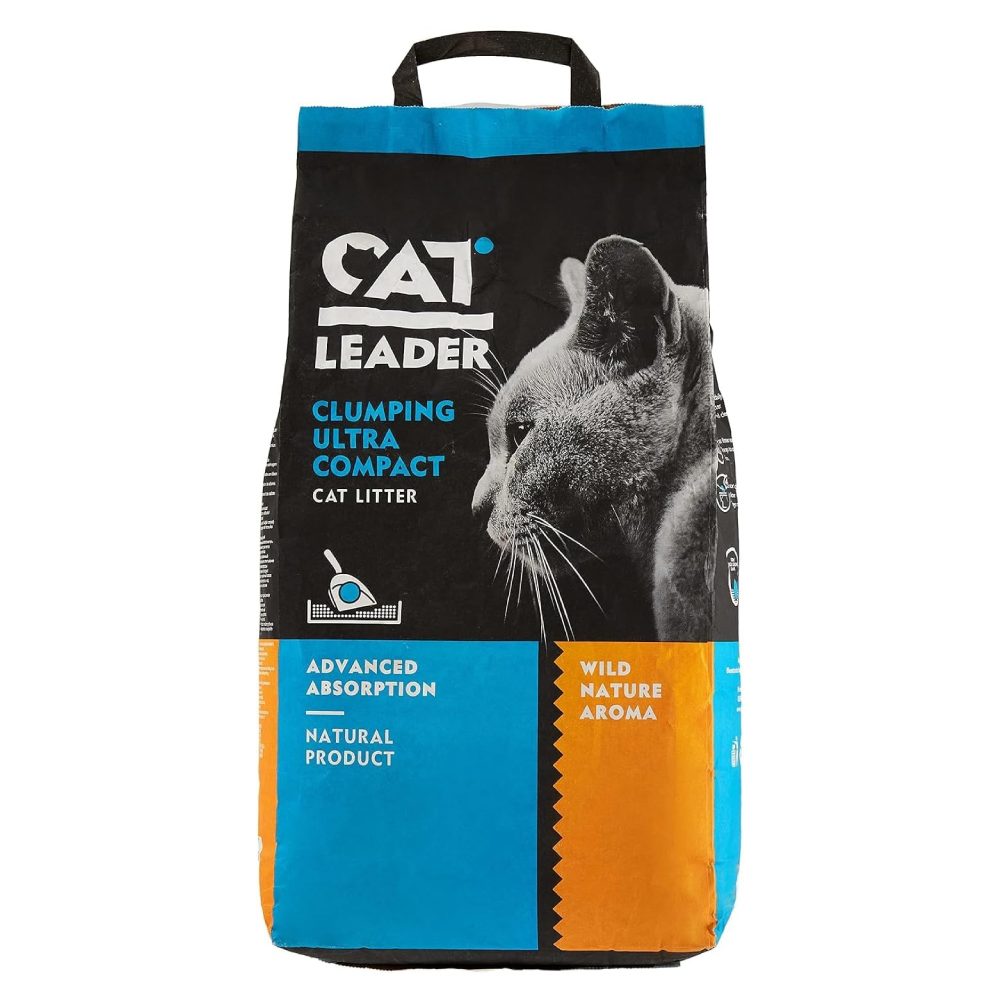 Cat Leader - Clumping Clumping Ultra Compact Cat Litter - Baby Powder
