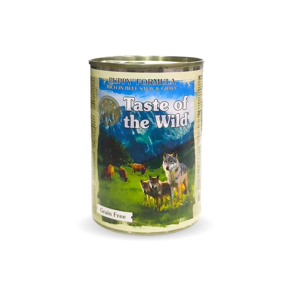 Taste of the Wild - Puppy Formula rich in Beef Stew & Gravy -390g