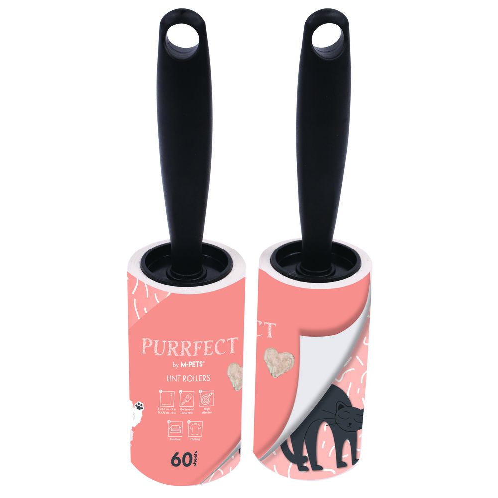 M-PETS - Purrfect Lint Rollers Pink 60 Sheets
