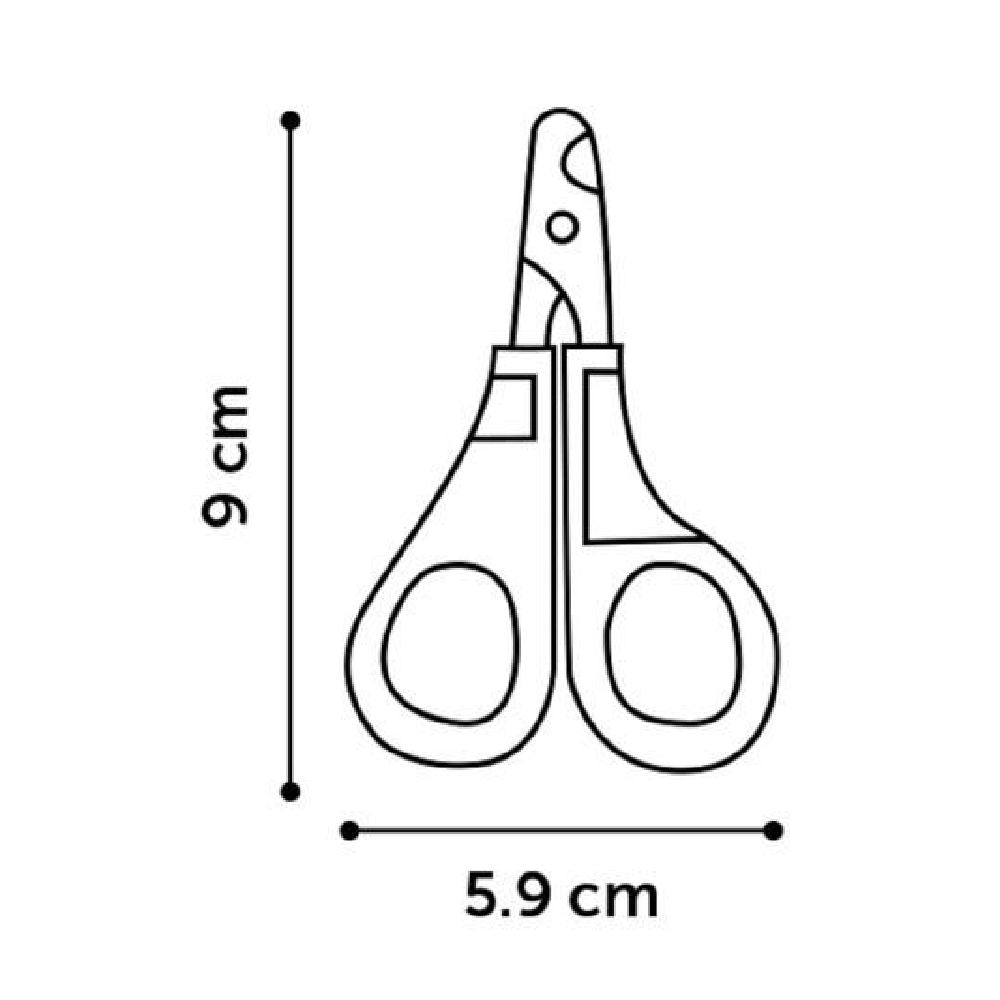 Flamingo - Groo'Me Fausto Cat Nail Scissors White/Red