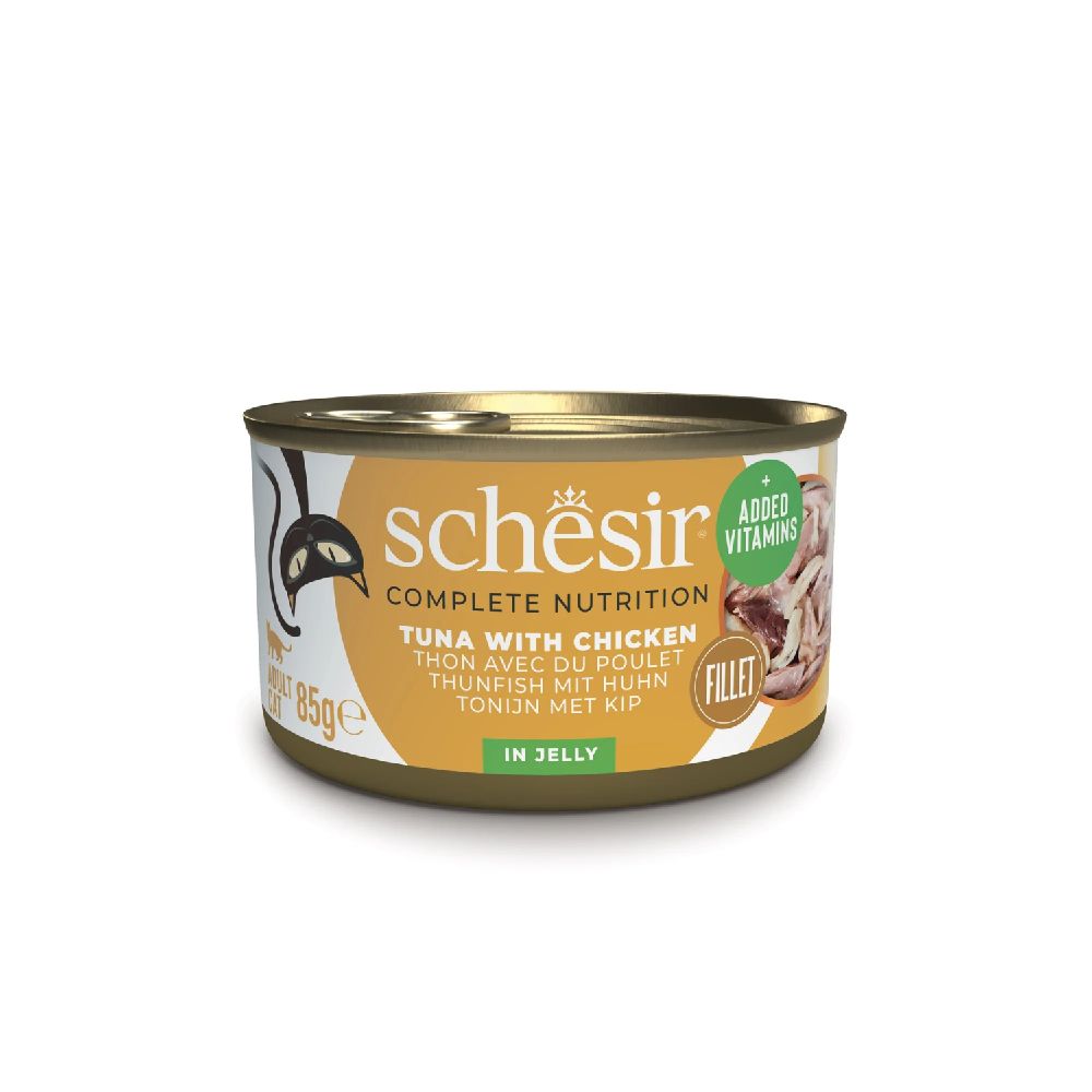 Schesir - Cat Wet Food-Tuna With Chicken Fillets, 85g