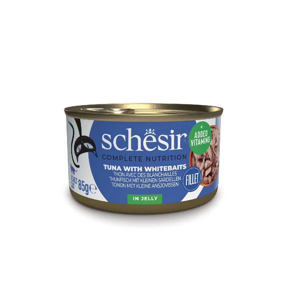 Schesir - Cat Can Jelly Tuna with Whitebaits 85g