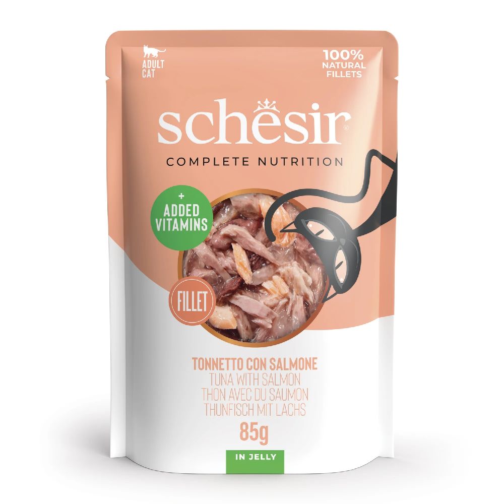 Schesir - Cat Pouch Jelly Tuna With Salmon 85Gm
