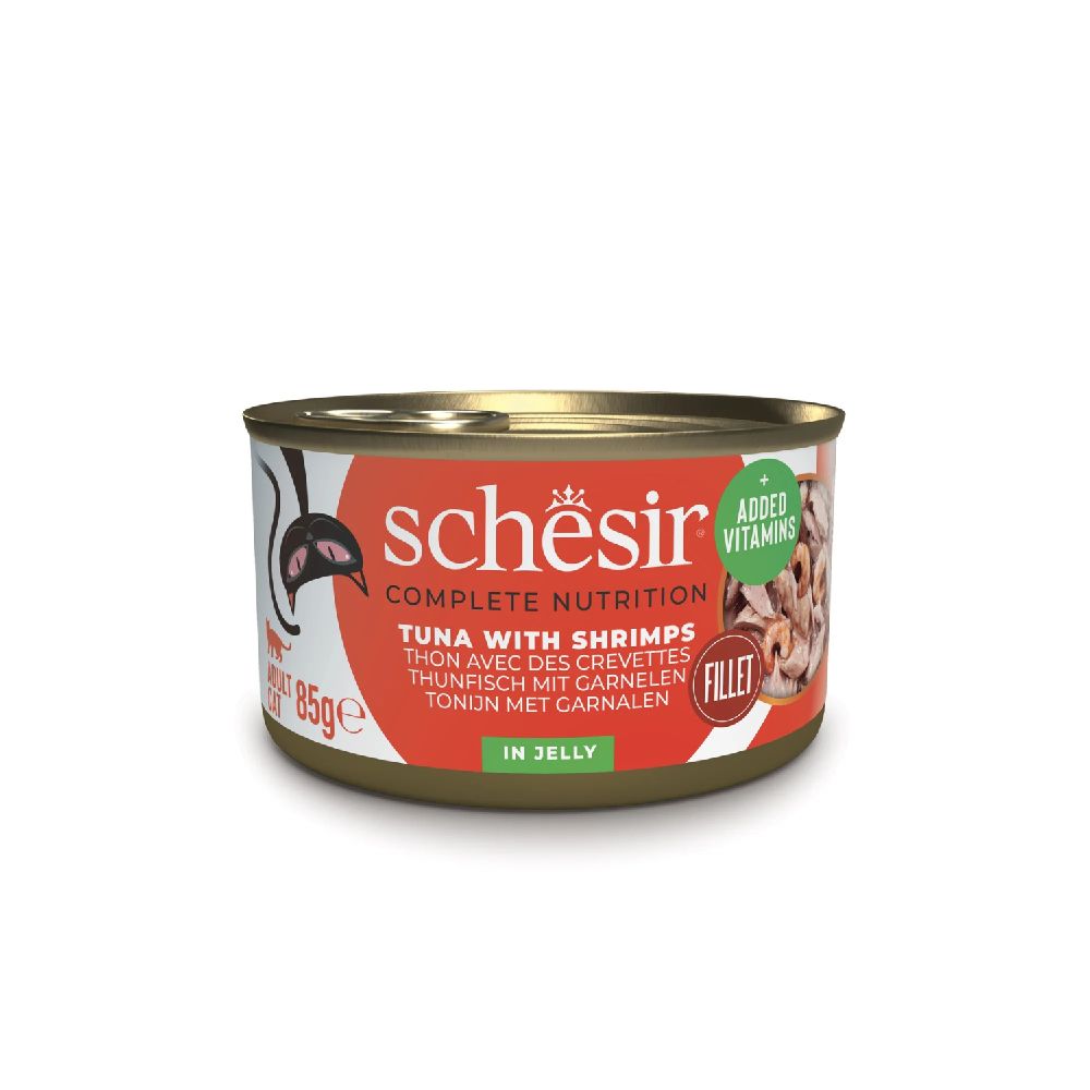 Schesir - Cat Wet Food-Tuna With Shrimps 85G