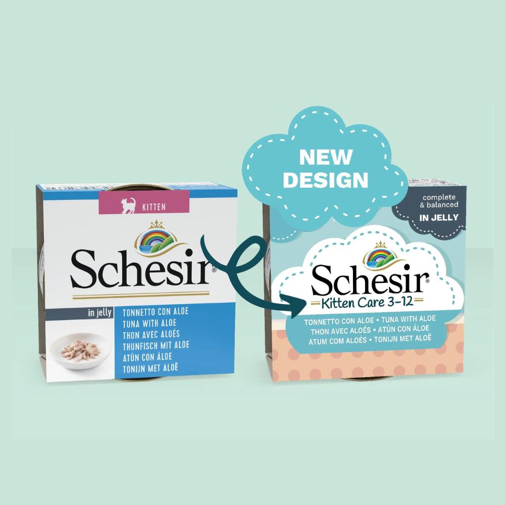 Schesir - Cat Wet Food Can-Kitten -Tuna With Aloe - 85 G