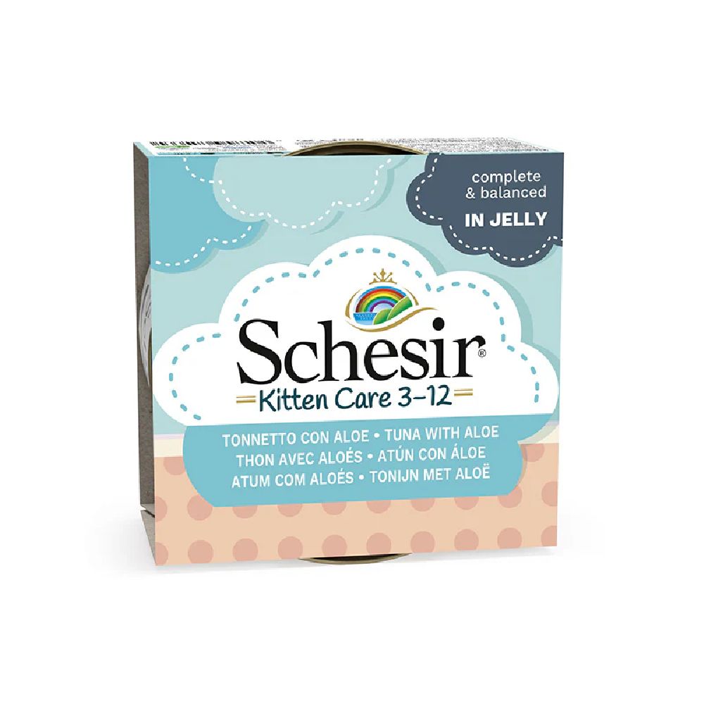 Schesir - Cat Wet Food Can-Kitten -Tuna With Aloe - 85 G
