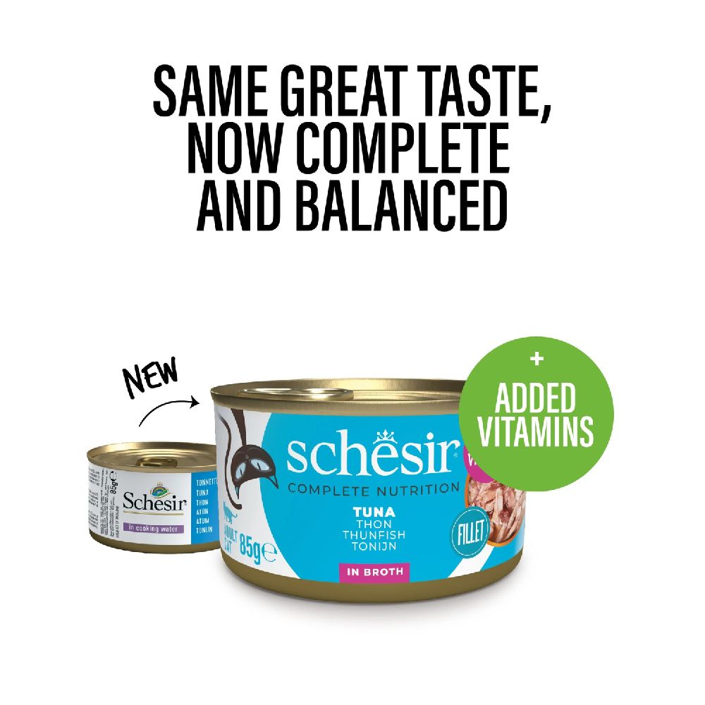 Schesir - Cat Wet Food-Tuna Natural Style - 85 G