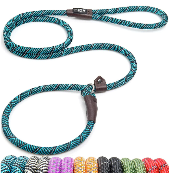 Fida Durable Slip Lead Dog Leash / Training Leash(6Ft Length, 1/2" Thick Rope)