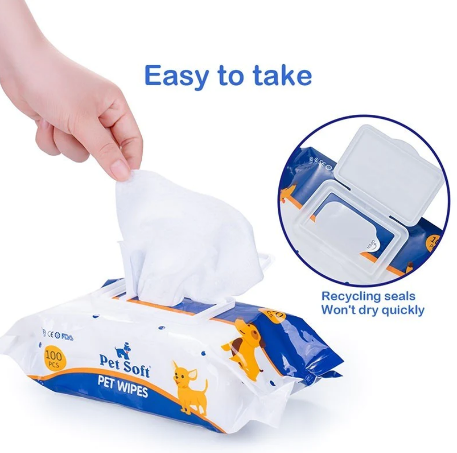PL - Pet Soft Pet Wipes 100 Sheets