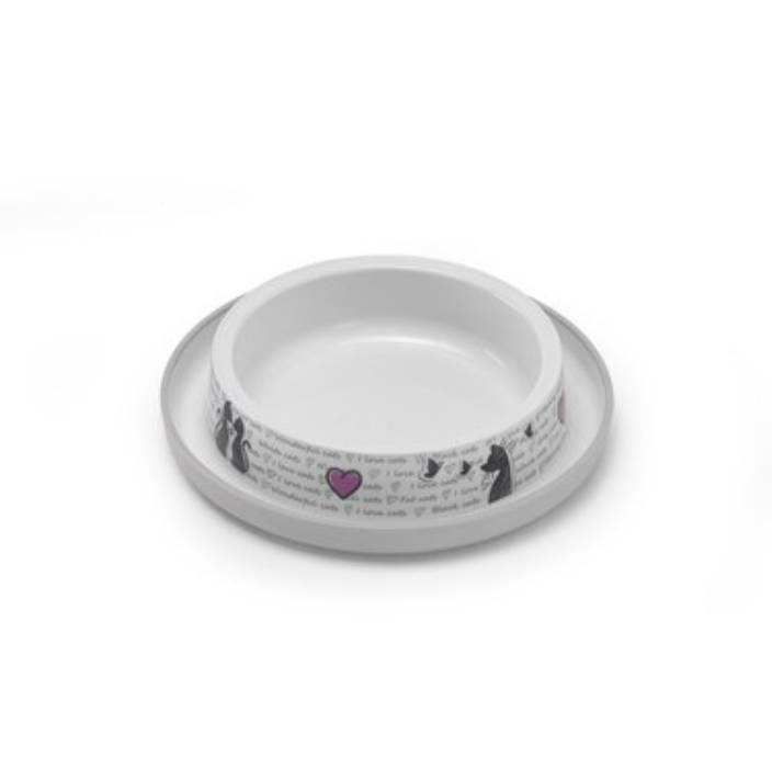 Flamingo - Cats In Love Feeding And Drinking Bowl 210 ML