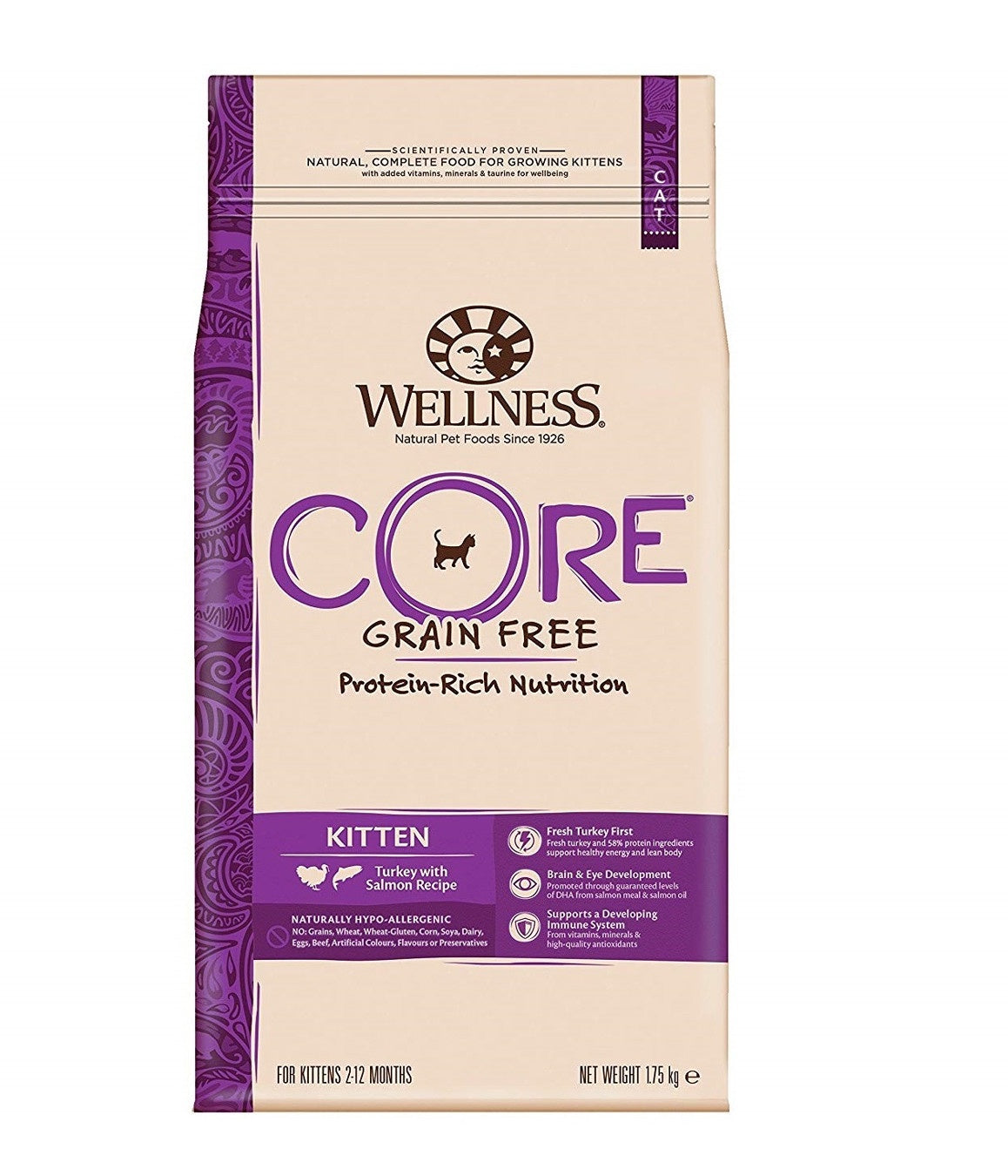 Wellness - Core Turkey With Salmon Recipe Kitten Dry Food, 1.75 Kg
