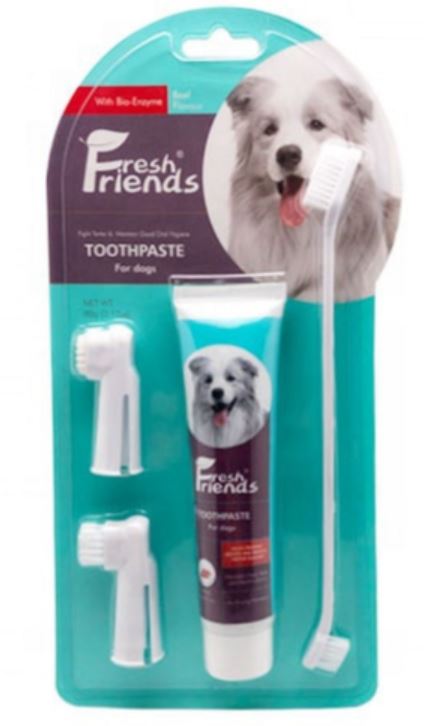 Fresh Friends - Dog Dental Care Kit With Bio-Enzyme-90 G