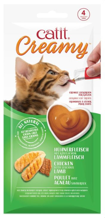 Catit - Creamy Lickable Treats - Chicken & Lamb