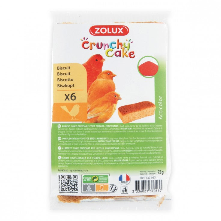CRUNCHY CAKE ACTICOLOR BISCUITS - 6PC