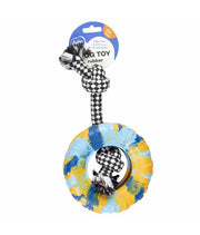 Duvo+ Rubber Tire Smash & Cotton Rope Multicolour