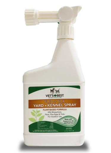 Vets Best - Flea + Tick Yard & Kennel Spray (32 Oz)
