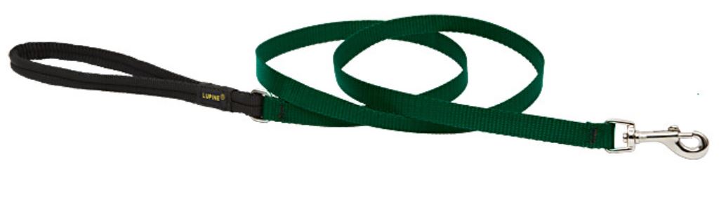 Lupine - Basic Solids Padded Handle Dog Leash 4Ft 1/2" Wide