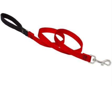Lupine - Basic Solids Padded Handle Dog Leash 4Ft 1/2" Wide