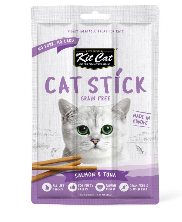 Kit Cat - Grain Free Cat Stick Salmon & Tuna 15G
