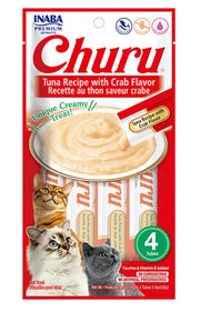 Inaba - Churu - Tuna Recipe With Crab Flavor Cat Treats 4Pcs/Pk