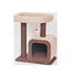 Catry - Cat Tree Tower With Kitten Condo Paper Rope - Hy19888 - 58 X 38 X 68Cm