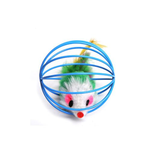 IT’S MEOW ROLLING MOUSE TOY FOR CAT ,SIZE-6 CM (MIXED COLORS)