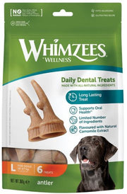 Whimzees - Occupy Antler Natural Dental Chews For Dogs