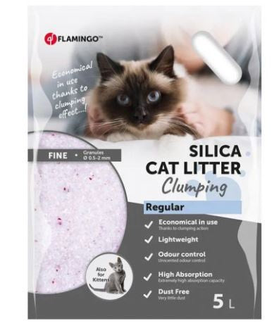 Flamingo - Silica Fine Clumping Regular Cat Litter 5L